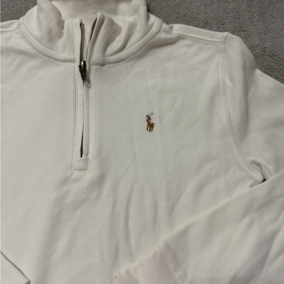 Polo by Ralph Lauren Kid’s Off-White Zip-Up Sweater nwt - Picture 4 of 7
